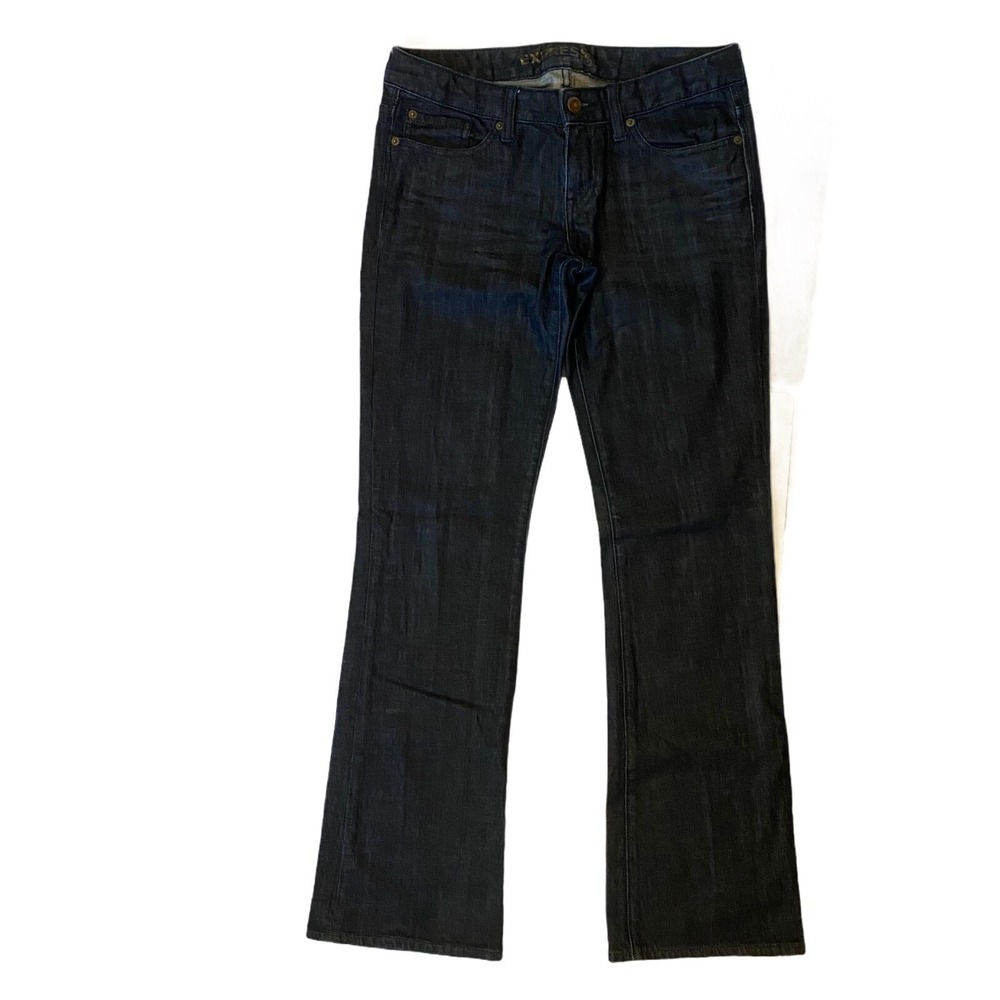 Express Jeans Women‎ Size 6R Boot Cut Cotton Casual Dark Blue Denim